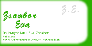 zsombor eva business card